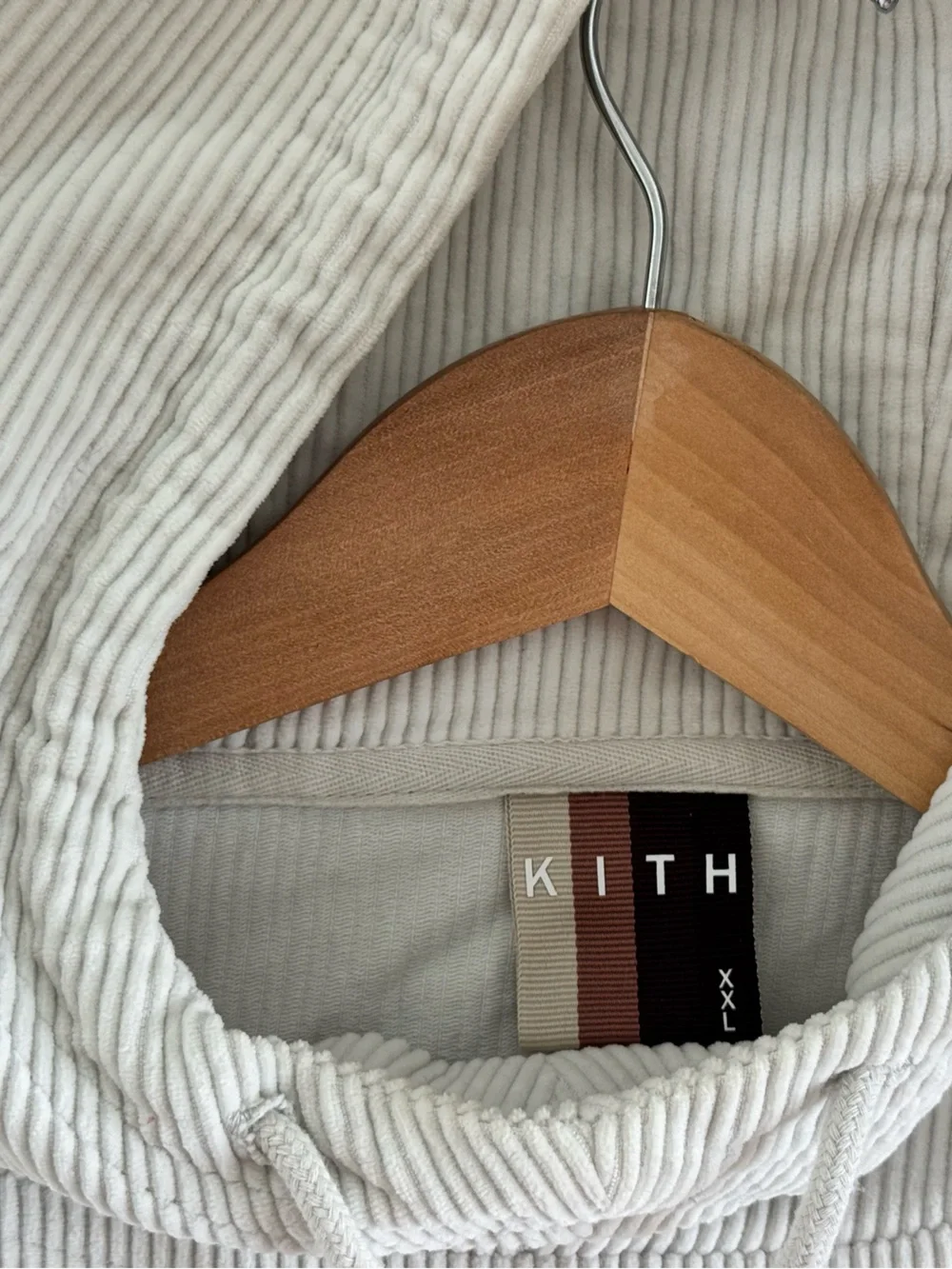 KITH Ivory corduroy hoodie - XL